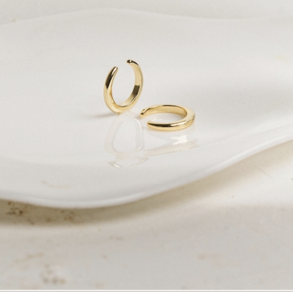 Gold Hoop Cuffs - Picture 2 of 2